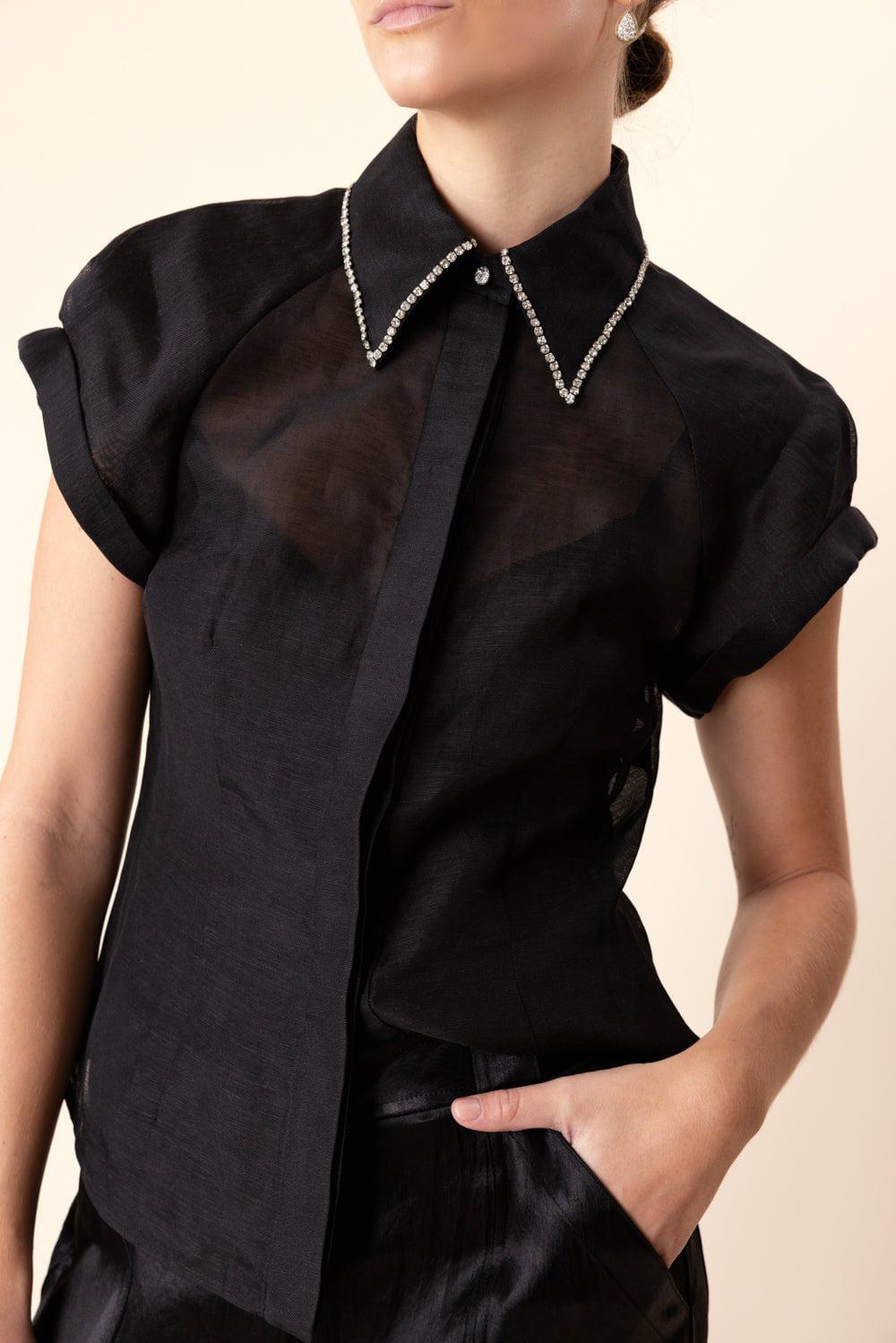 ZIMMERMANN-Eden Blouse - Black-