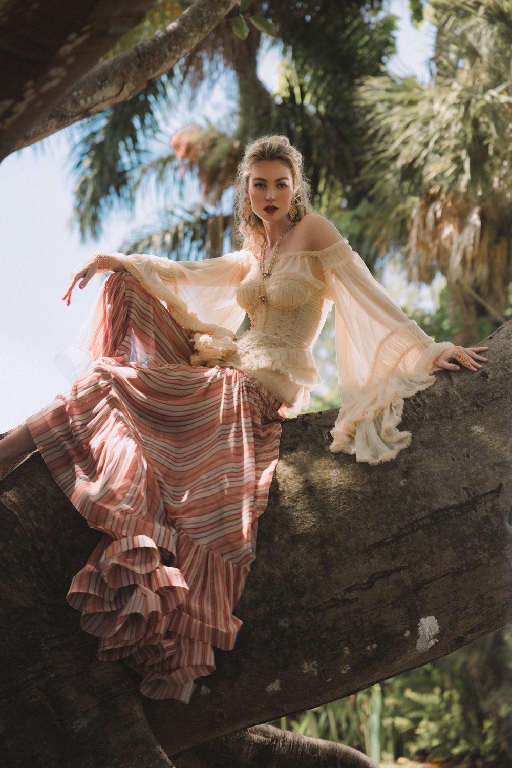 Rebellion Fray Flutter Blouse-CREAM-0-CLOTHINGTOPBLOUSE-ZIMMERMANN