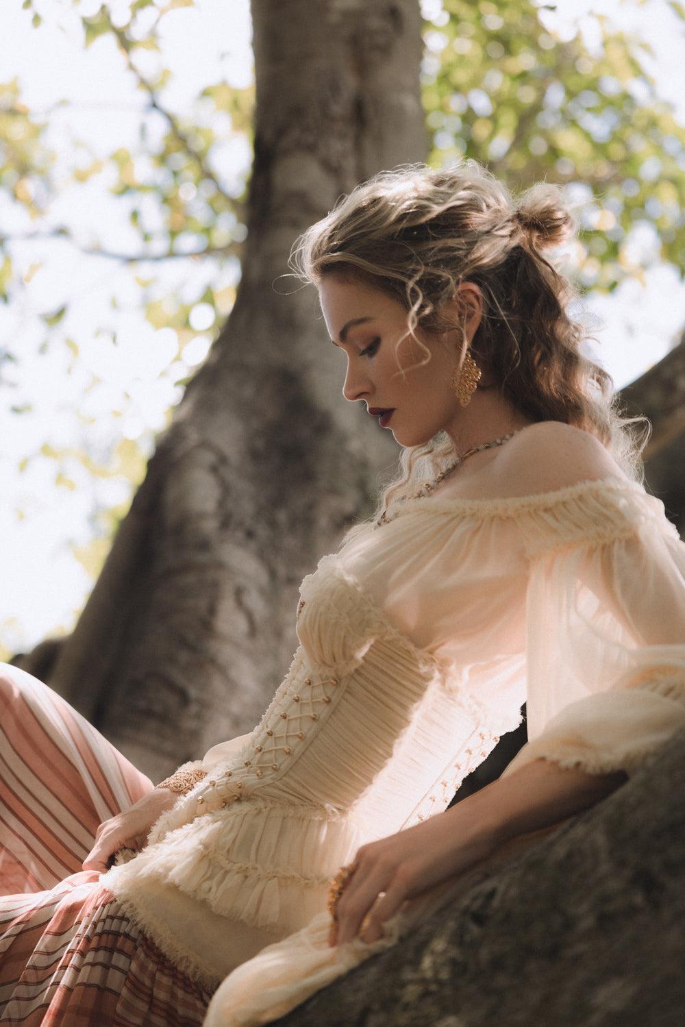 Rebellion Fray Flutter Blouse-CREAM-0-CLOTHINGTOPBLOUSE-ZIMMERMANN