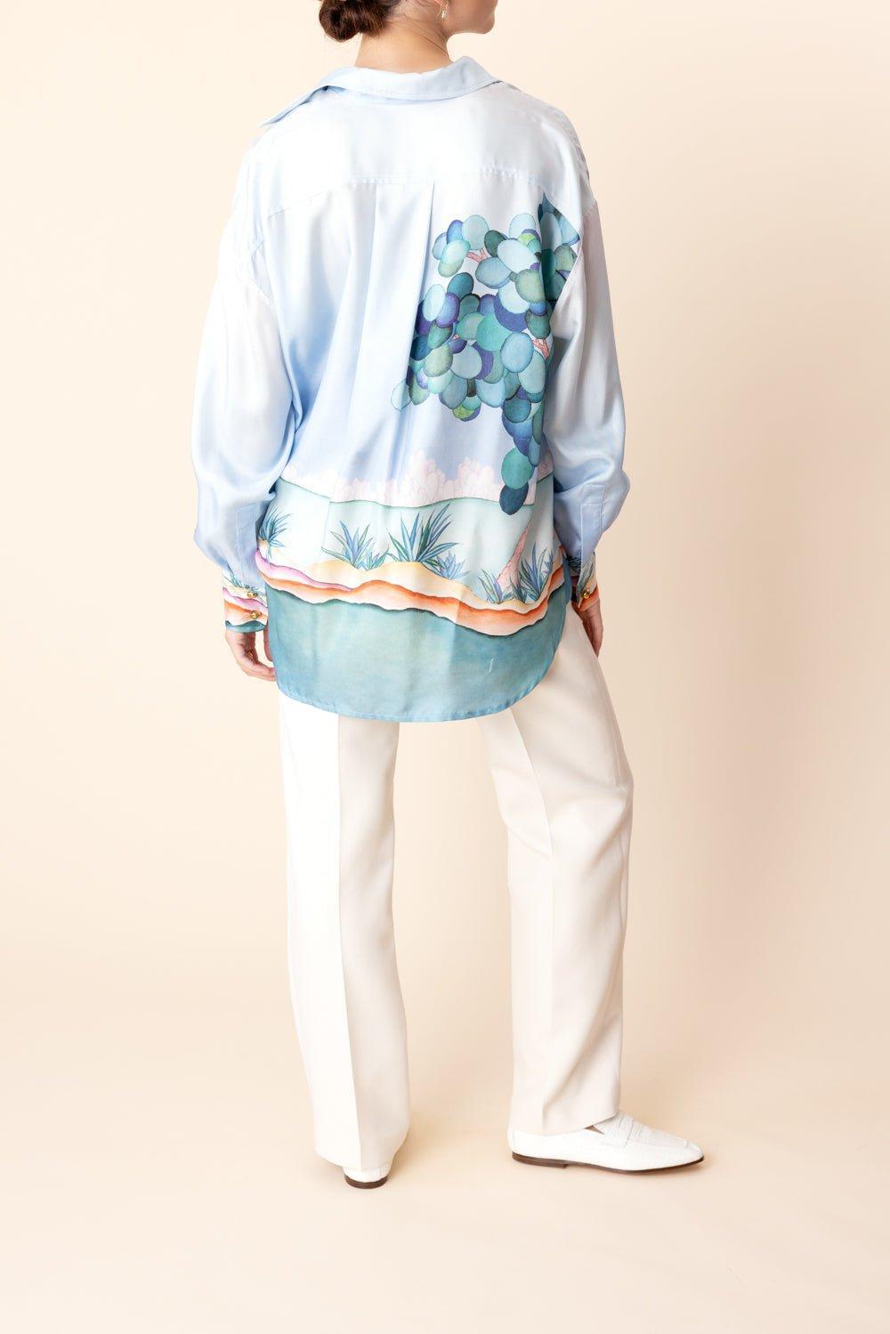 ZIMMERMANN-Illustration Oversized Shirt-