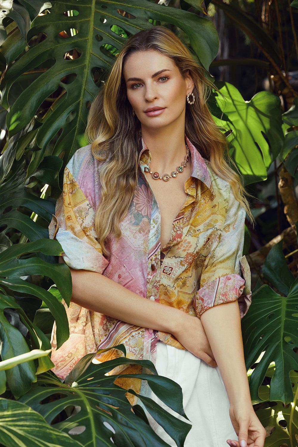 Tallow Shirt-OMBRE MULTI-0-CLOTHINGTOPBLOUSE-ZIMMERMANN