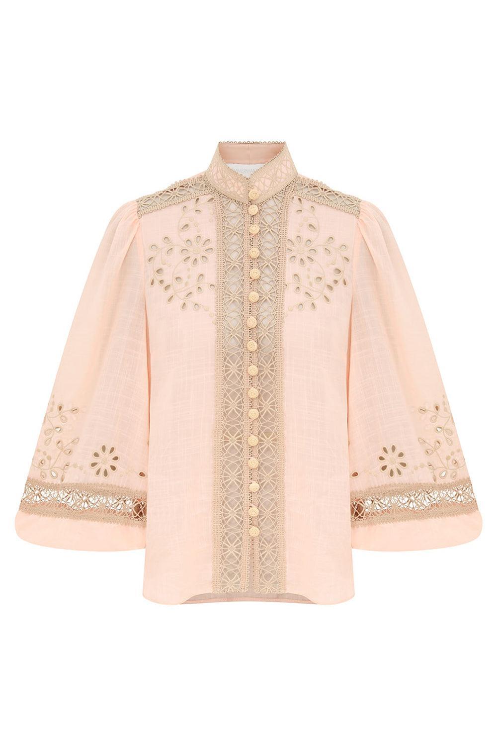 Awaken Blouse-ORANGE-0-CLOTHINGTOPBLOUSE-ZIMMERMANN