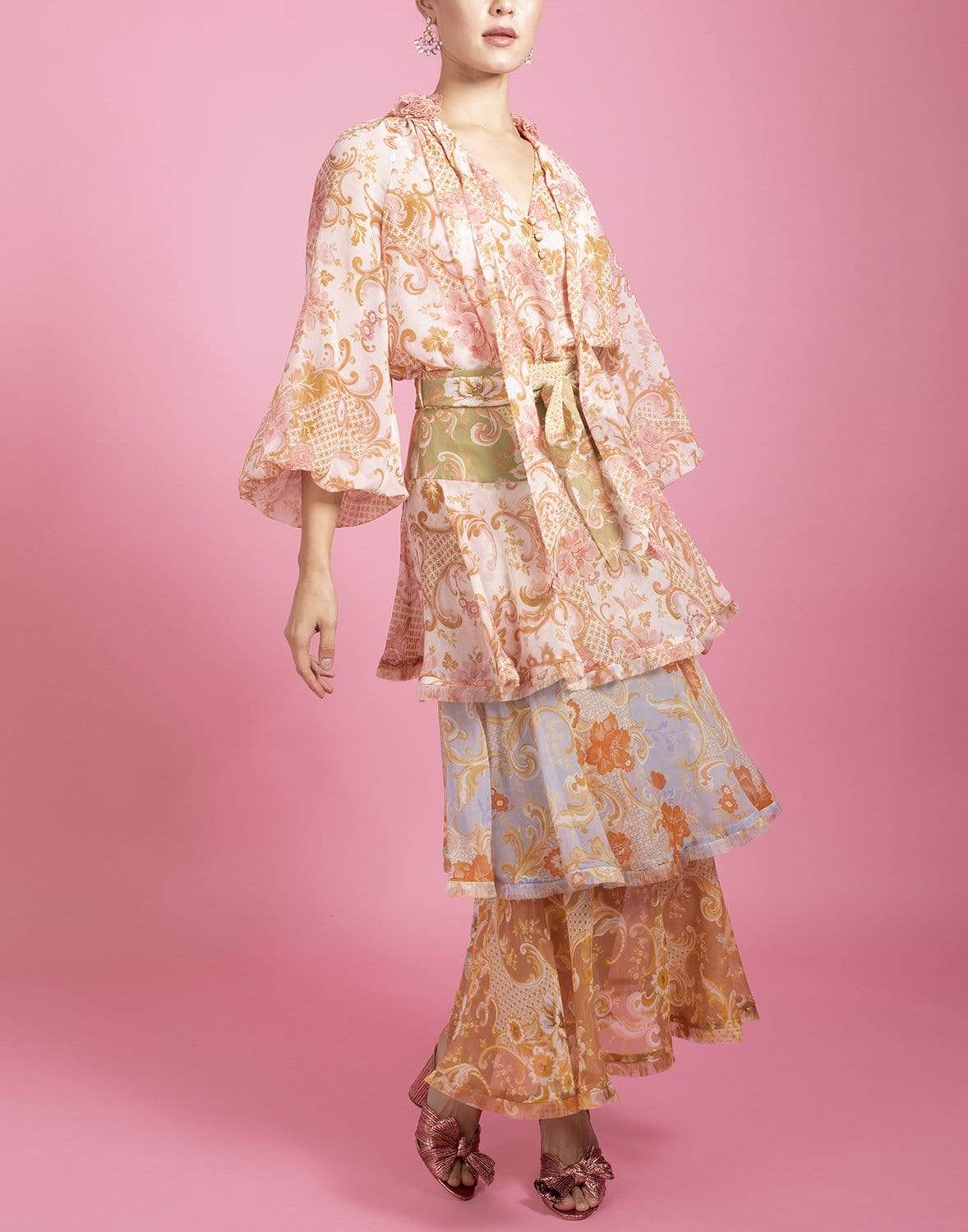 ZIMMERMANN-Postcard Lantern Blouse-