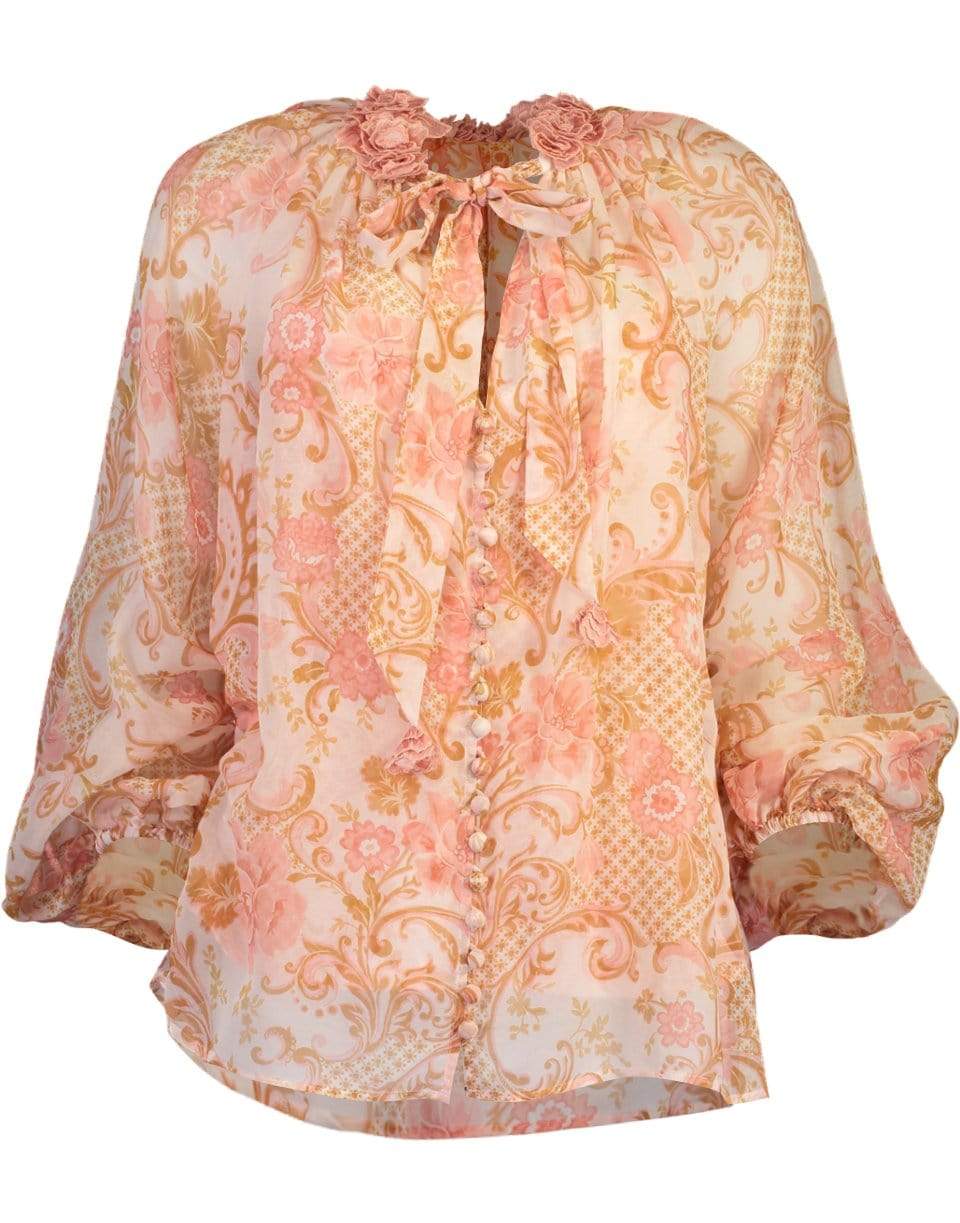 ZIMMERMANN-Postcard Lantern Blouse-