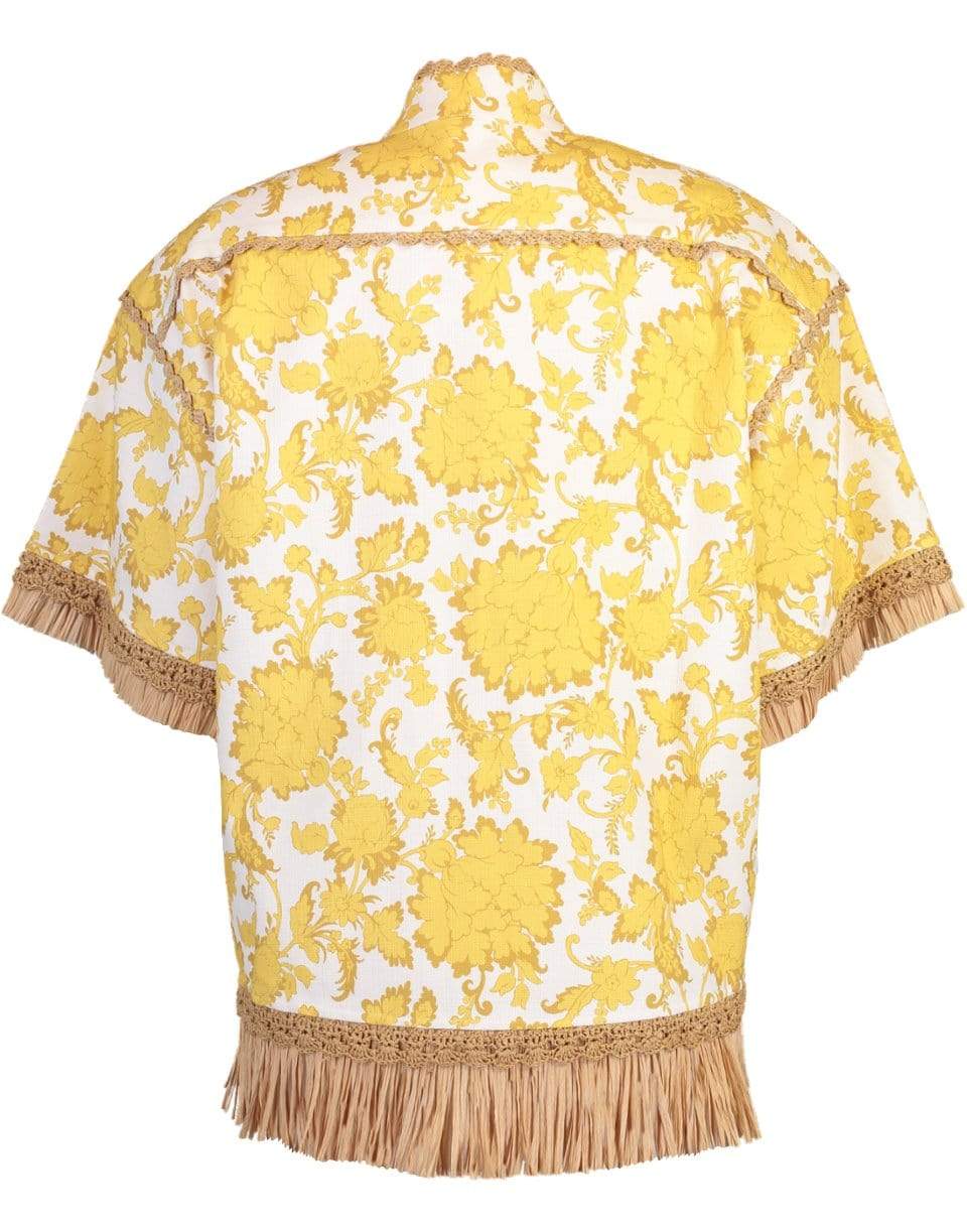 ZIMMERMANN-Postcard Fringe Shirt-