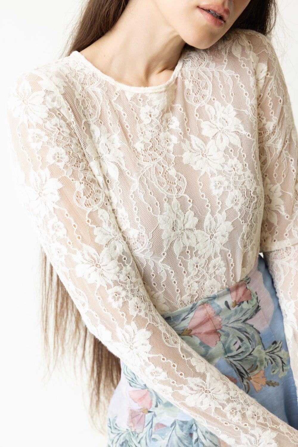 ZIMMERMANN-Long Sleeve Bodysuit-