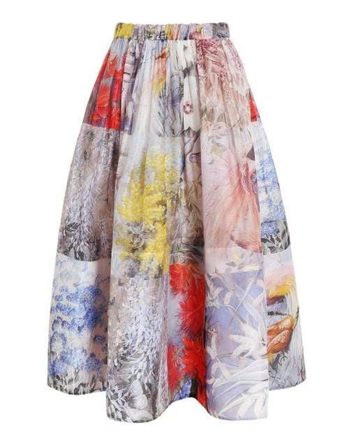 ZIMMERMANN-Book Print Botanica Midi Skirt-