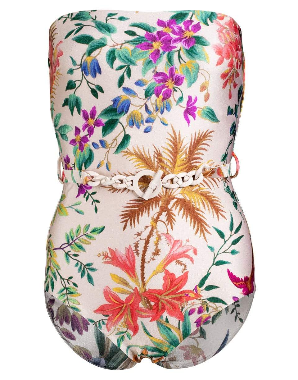 ZIMMERMANN-Tropicana Chain Belt One Piece Swimsuit-