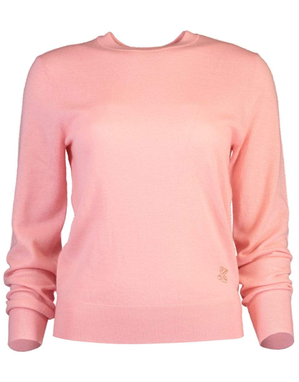 ZIMMERMANN-Classic Crew Neck Sweater - Light Pink-
