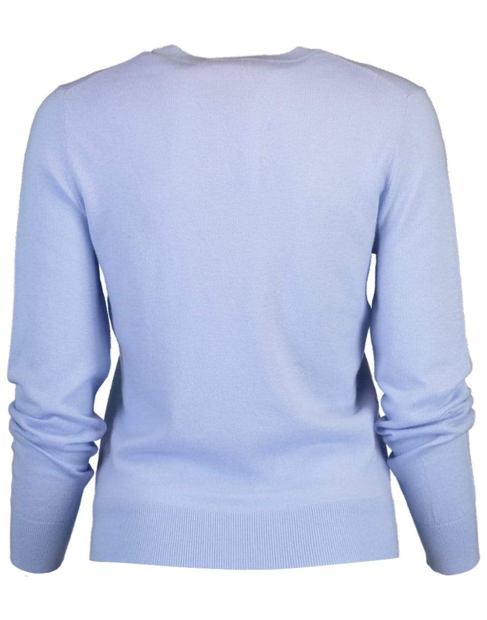 ZIMMERMANN-Classic Crew Neck Sweater - Skyblue-