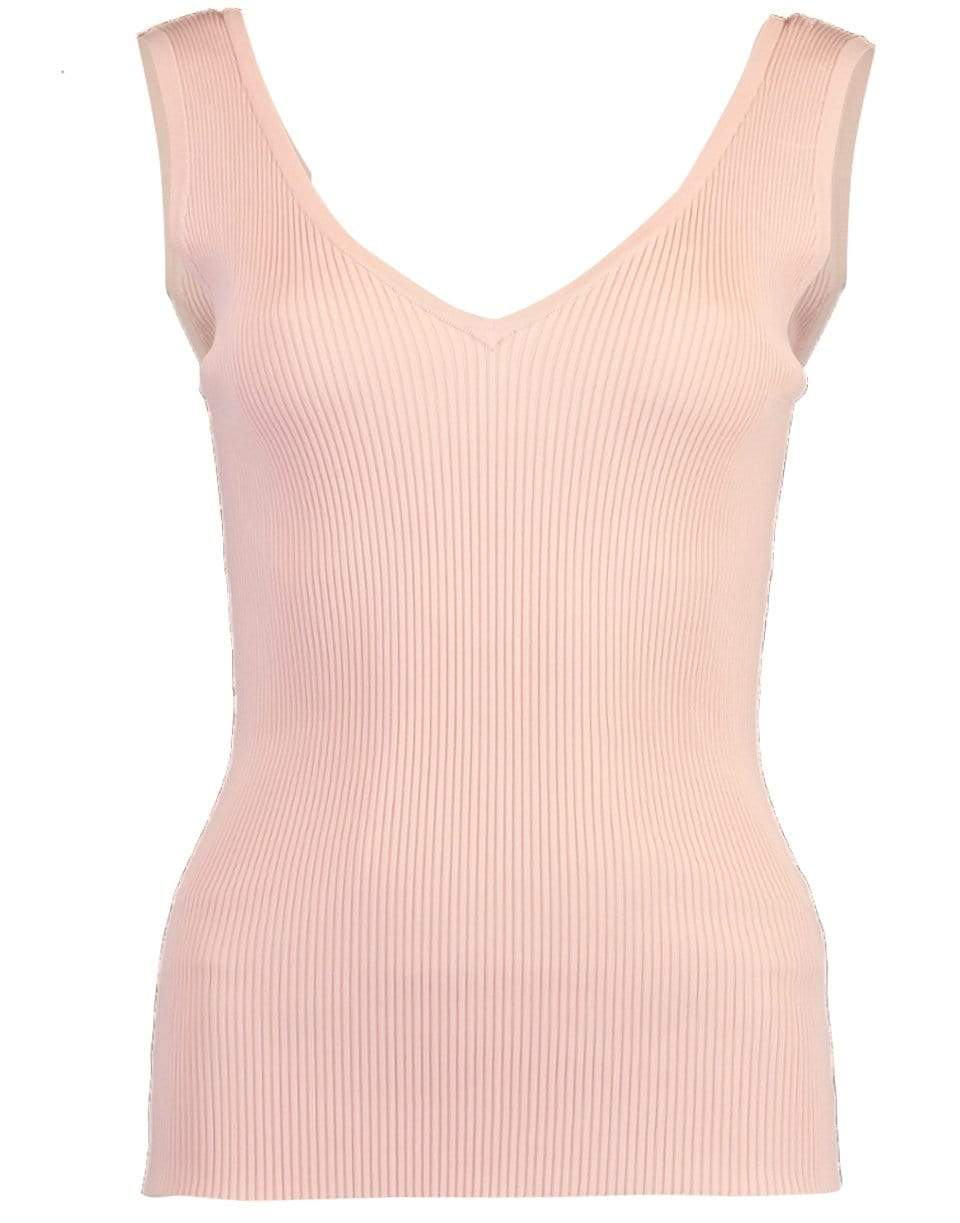 ZIMMERMANN-Dusty Pink Cassia V Neck Tank-