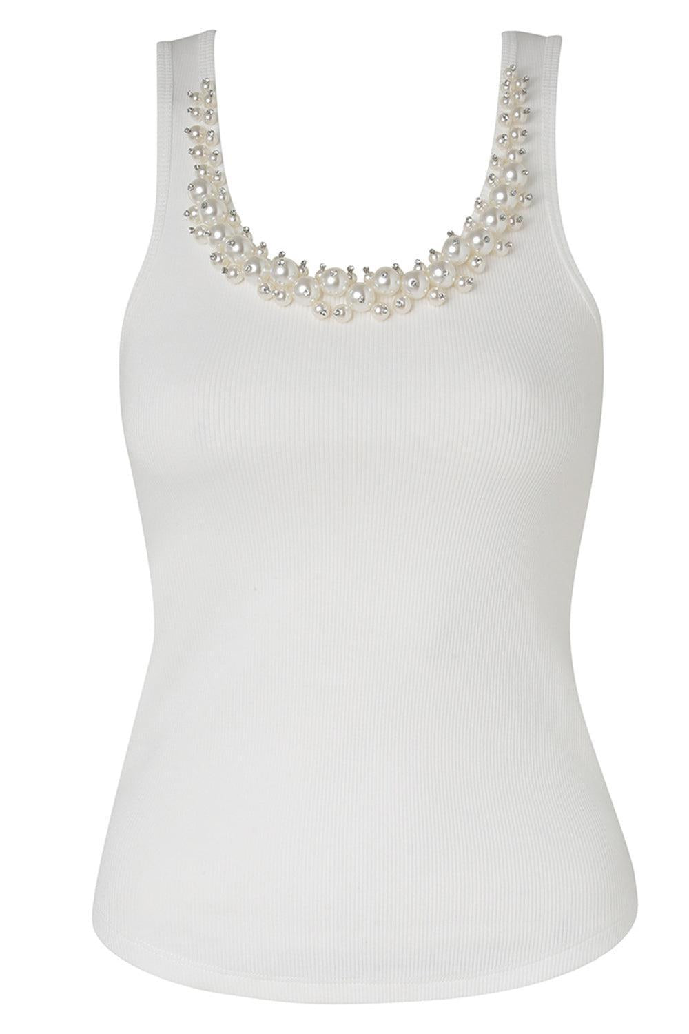 ZIMMERMANN-Crush Embellished Scoop Neck Tank-