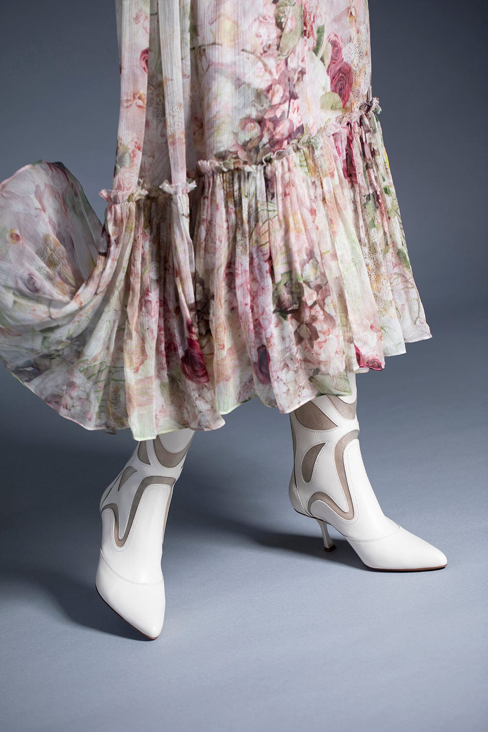 ZIMMERMANN-Butterfly Patchwork Bootie-