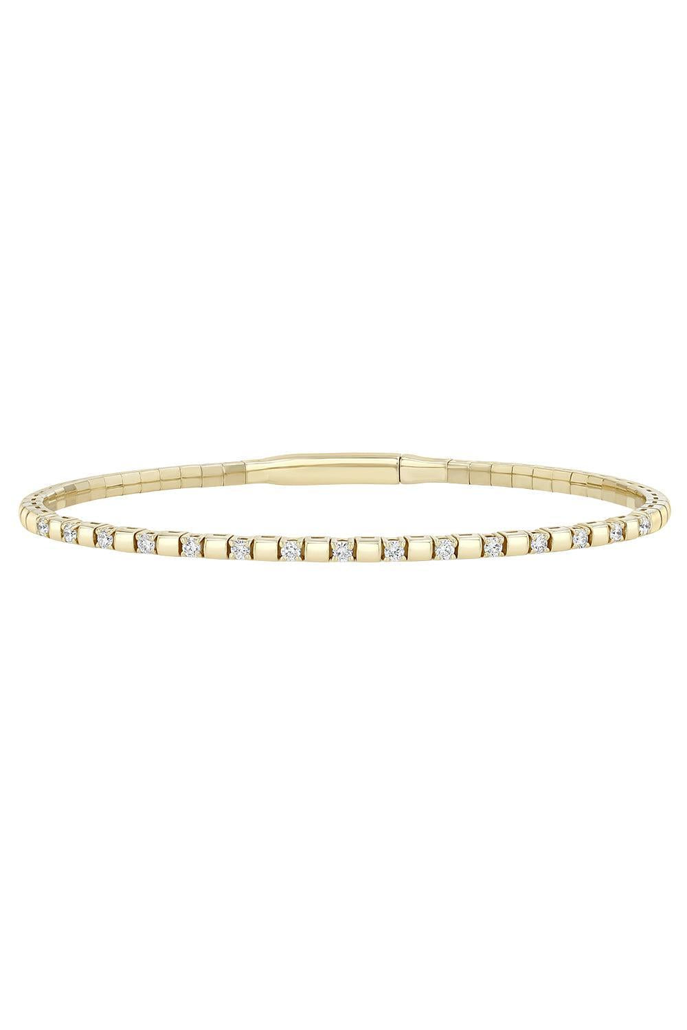Diamond Flex Bracelet-YELLOW GOLD-6.5-JEWELRYFINE JEWELBRACELET O-ZOE CHICCO