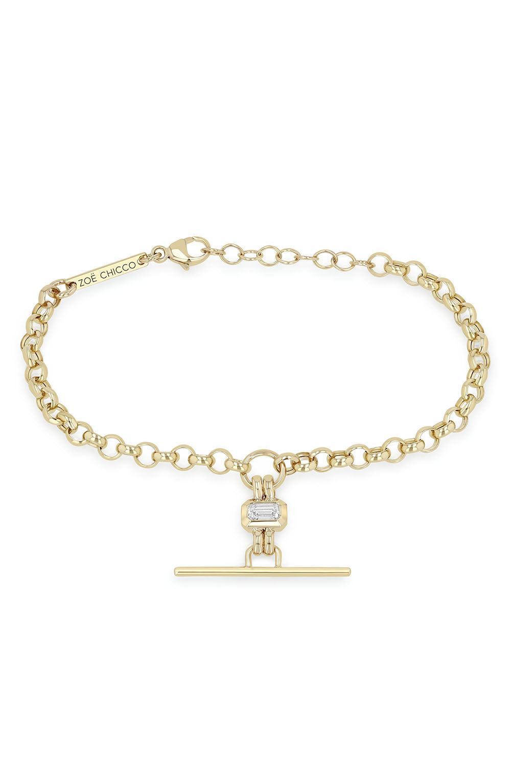 Diamond Drop Bracelet-YELLOW GOLD-7-JEWELRYFINE JEWELBRACELET O-ZOE CHICCO