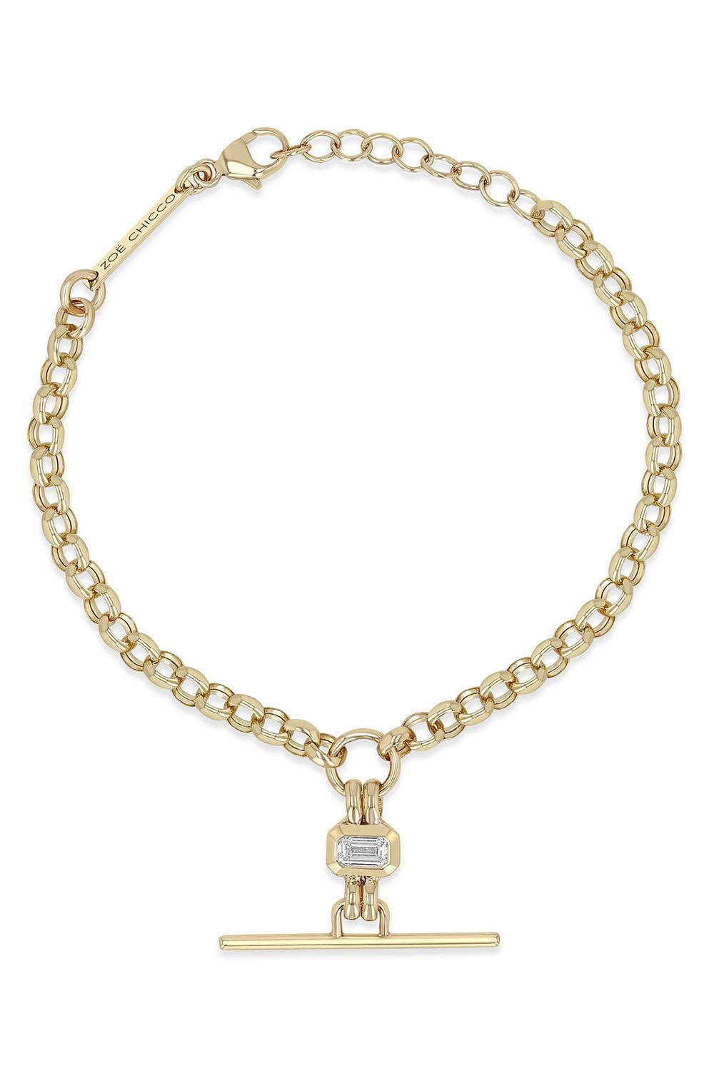Diamond Drop Bracelet-YELLOW GOLD-7-JEWELRYFINE JEWELBRACELET O-ZOE CHICCO