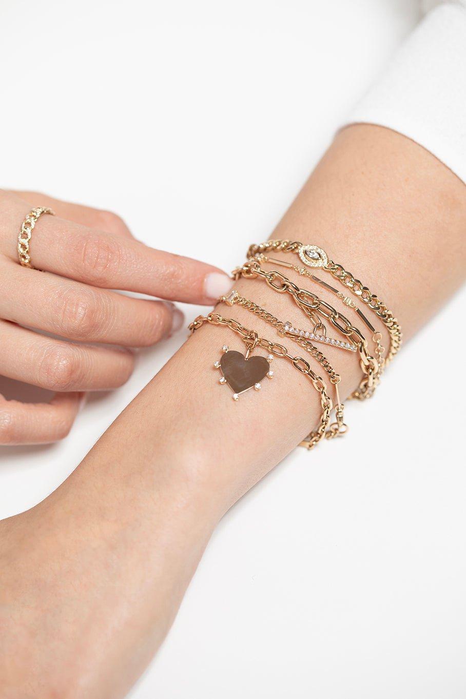 ZOE CHICCO-Toggle Chain Bracelet-YELLOW GOLD