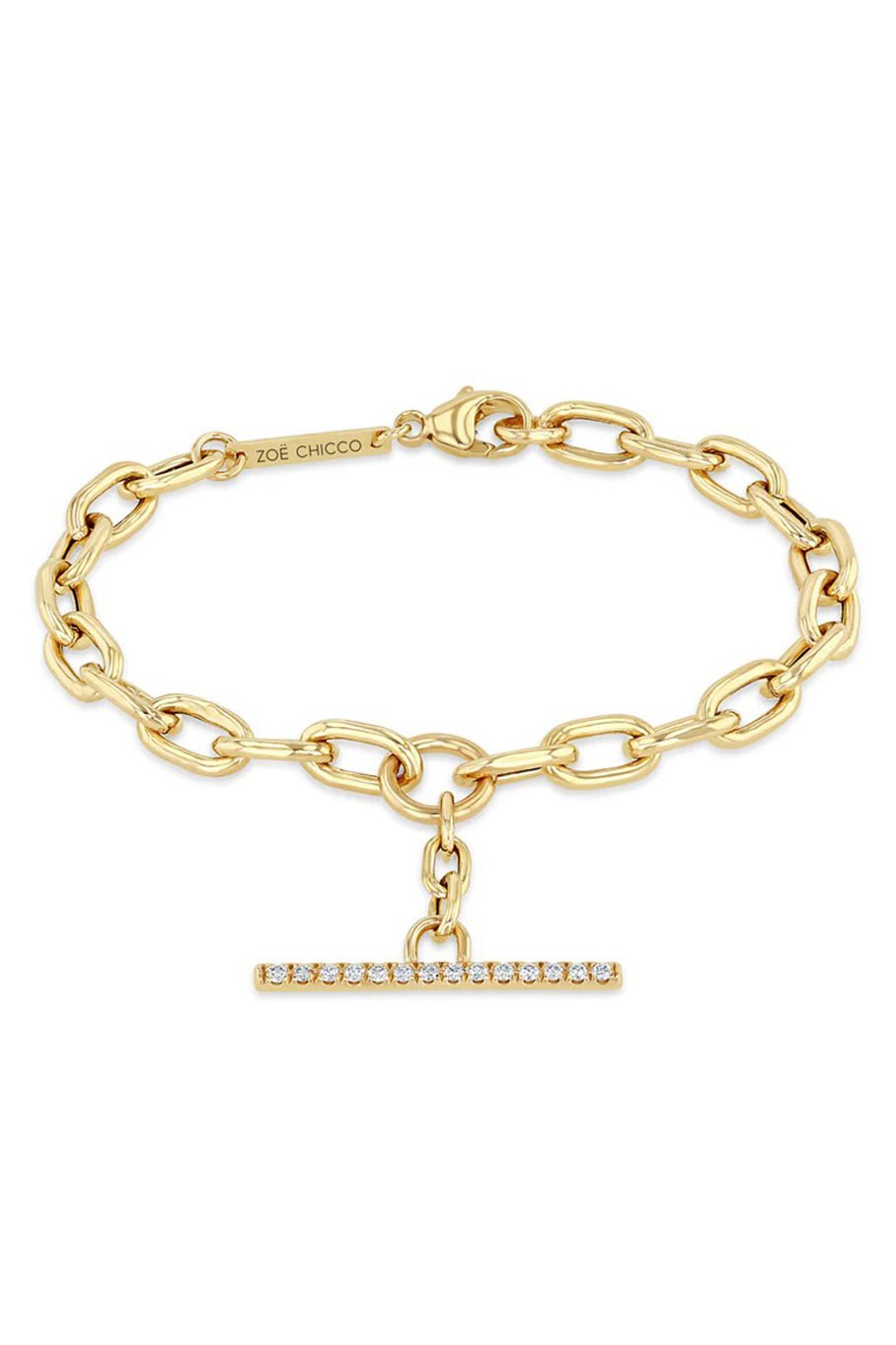 ZOE CHICCO-Toggle Chain Bracelet-YELLOW GOLD