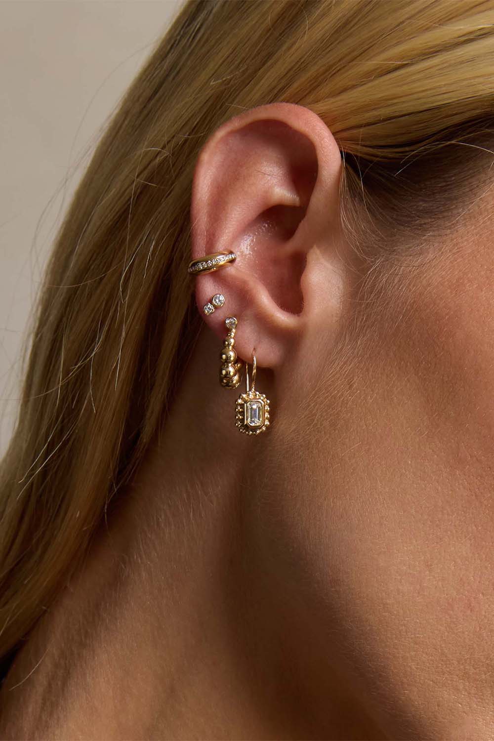 Diamond Stud Earrings-YELLOW GOLD-JEWELRYFINE JEWELEARRING-ZOE CHICCO