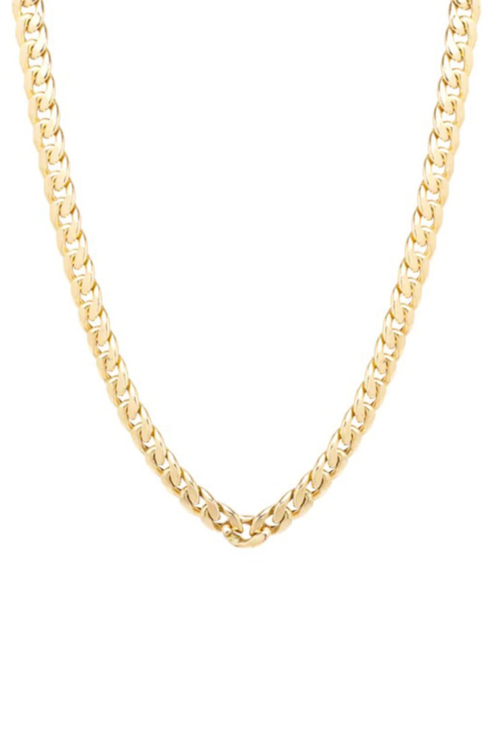 ZOE CHICCO-Large Curb Chain Necklace-YELLOW GOLD