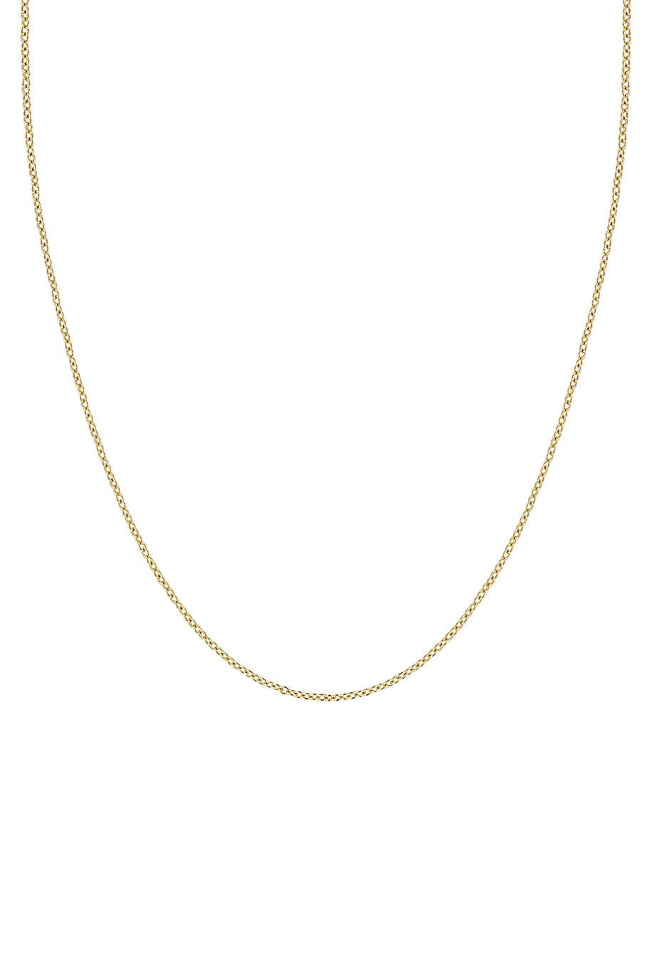 ZOE CHICCO-Tiny Cable Chain - 14-16in-YELLOW GOLD
