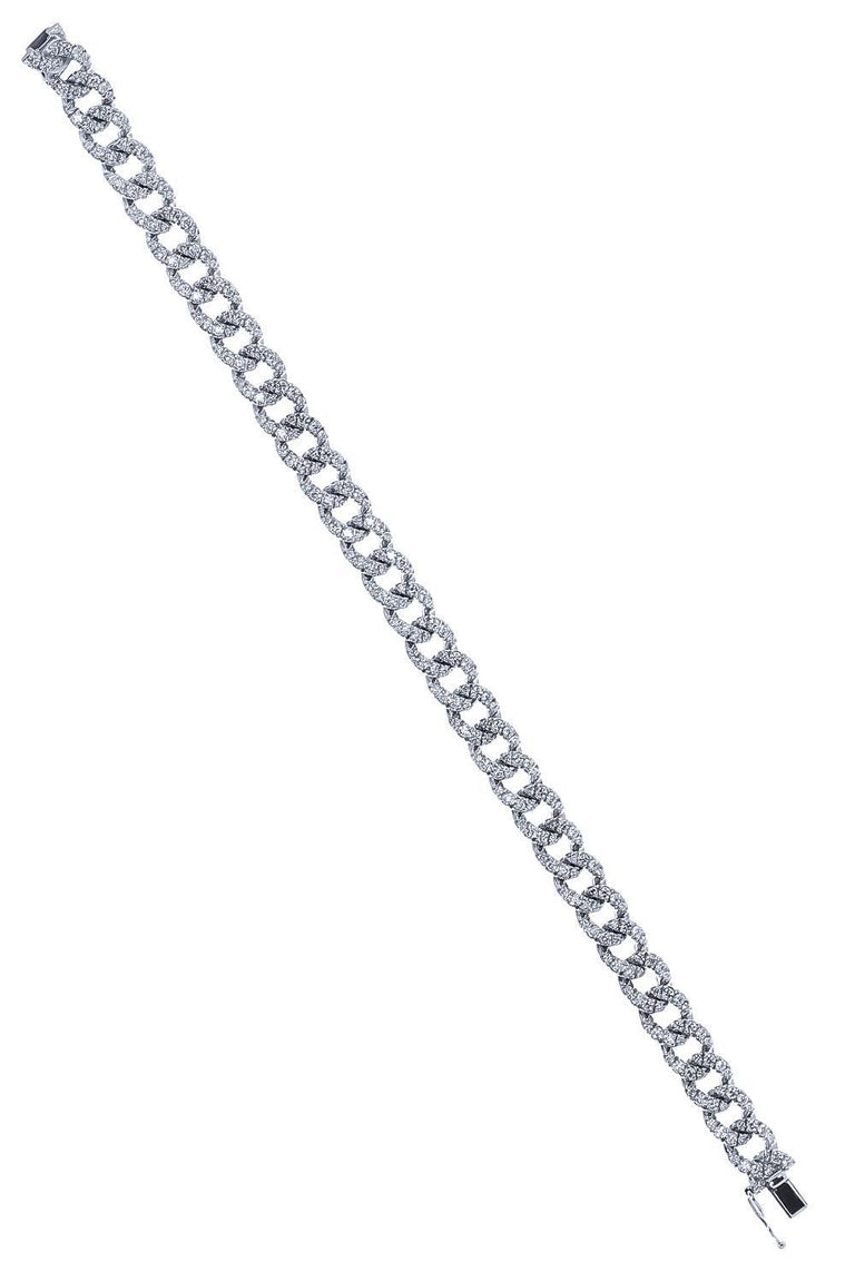 Diamond Cuban Link Chain Bracelet