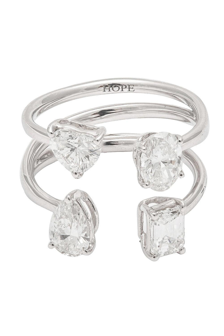 Diamond Open Hope Ring