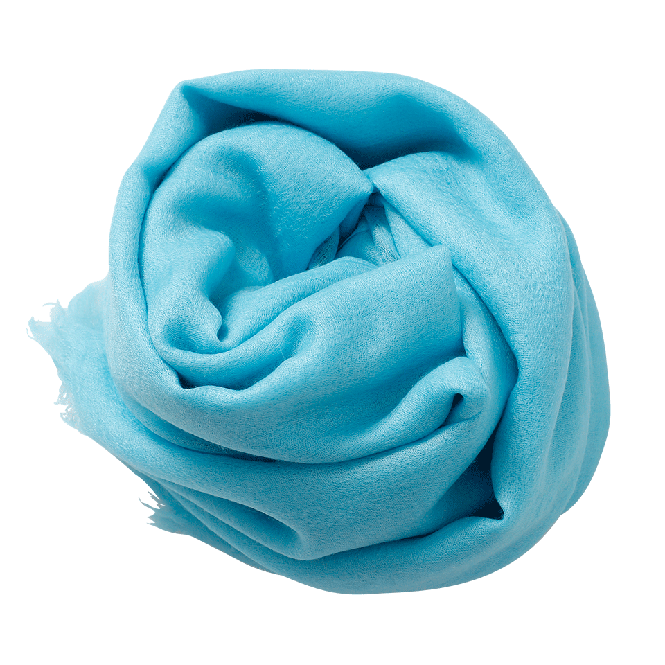 ZYNNI CASHMERE-Cashmere Scarf-AQUA
