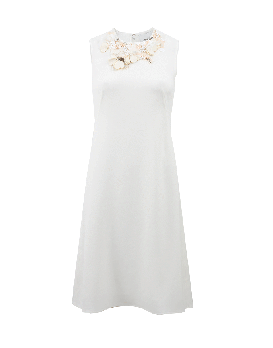 3.1 PHILLIP LIM-Floral Embellished Neck Dress-