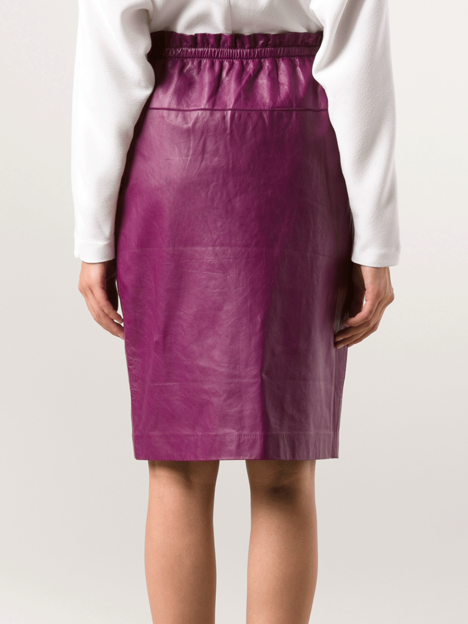 3.1 PHILLIP LIM-Knee-Length Leather Skirt-
