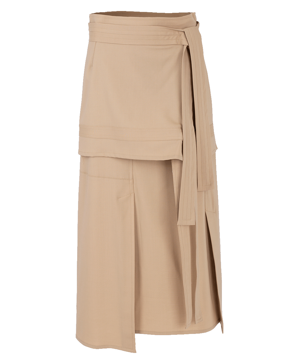 3.1 PHILLIP LIM-Wool Patchwork A-Line Skirt-