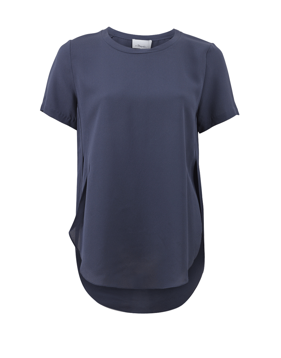 3.1 PHILLIP LIM-High Low Hem T-Shirt-