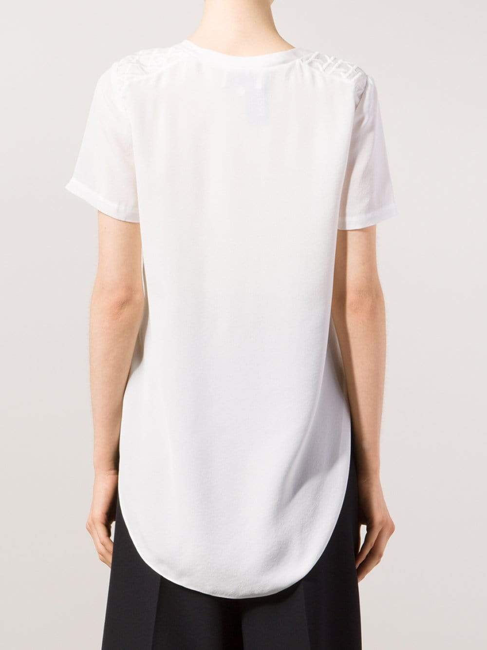 3.1 PHILLIP LIM-Overlap Side Seam T-Shirt-
