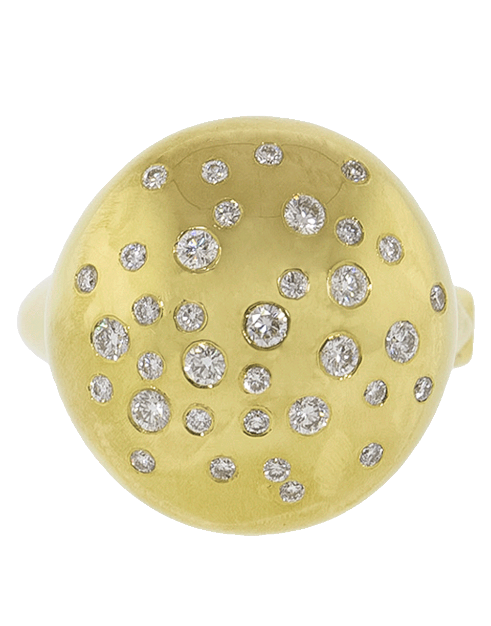 ADAM FOSTER-Diamond Constellation Dome Ring-YELLOW GOLD