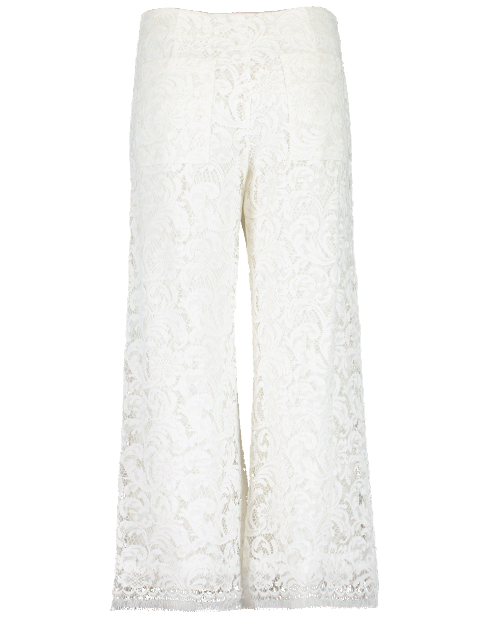 ADAM LIPPES-Corded Lace Cropped Pant-