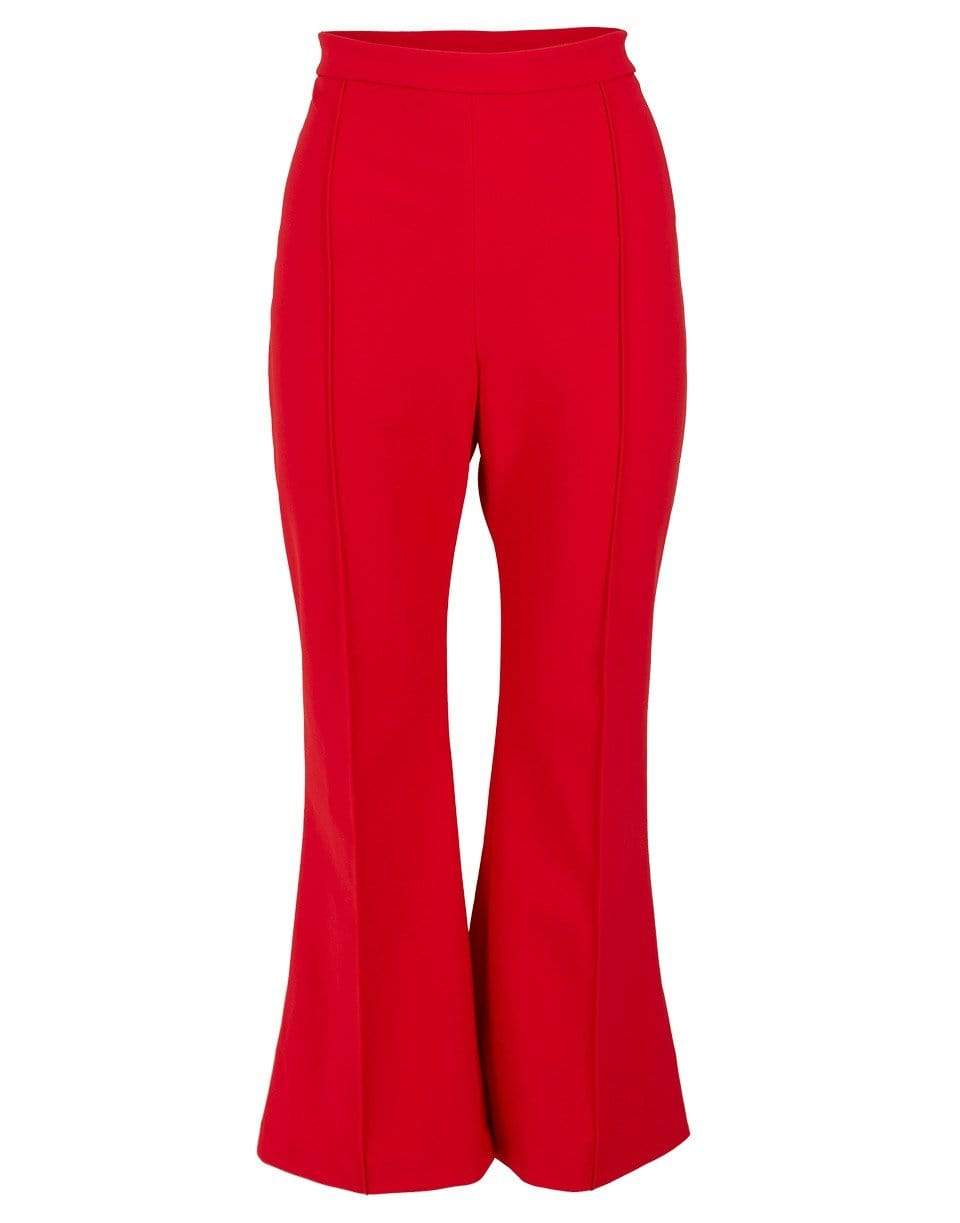 Red Bonded Neoprene Flare Pant CLOTHINGPANTMISC ADAM LIPPES   