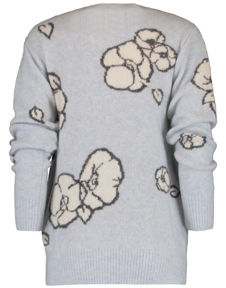 ADAM LIPPES-Intarsia Knit Floral Cardigan-