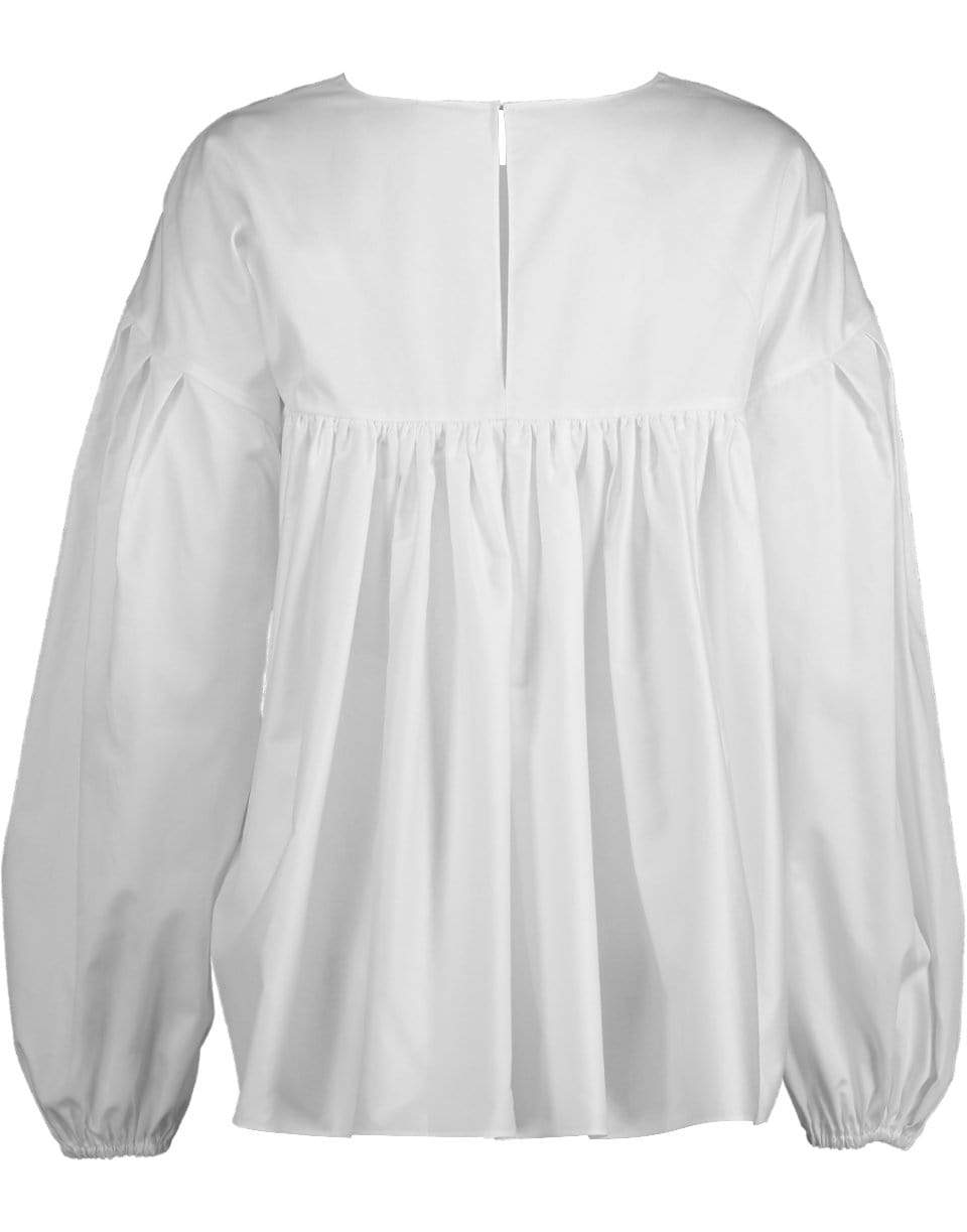 ADAM LIPPES-Cotton Shirred Back Top-