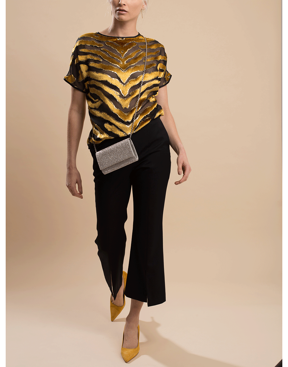 Tiger Burnout Velvet Dolman Top CLOTHINGTOPMISC ADAM LIPPES   