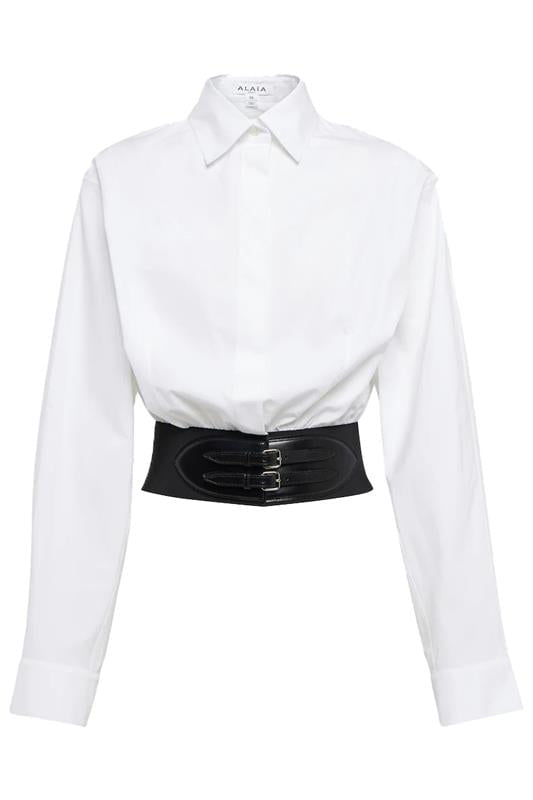 ALAÏA-Belted Shirt-