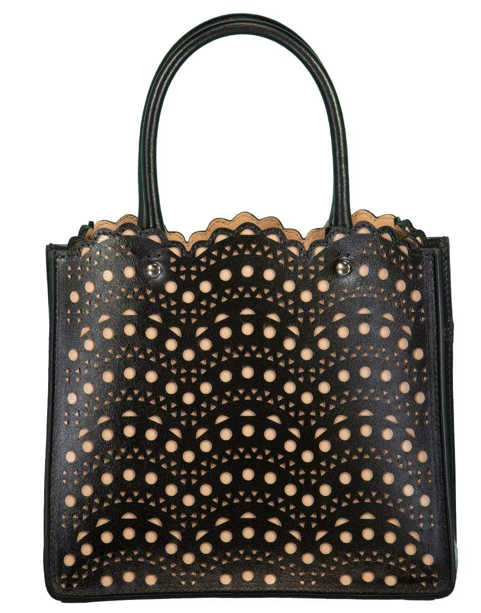 ALAÏA-Garance 20 Shopper Handbag-NOIR