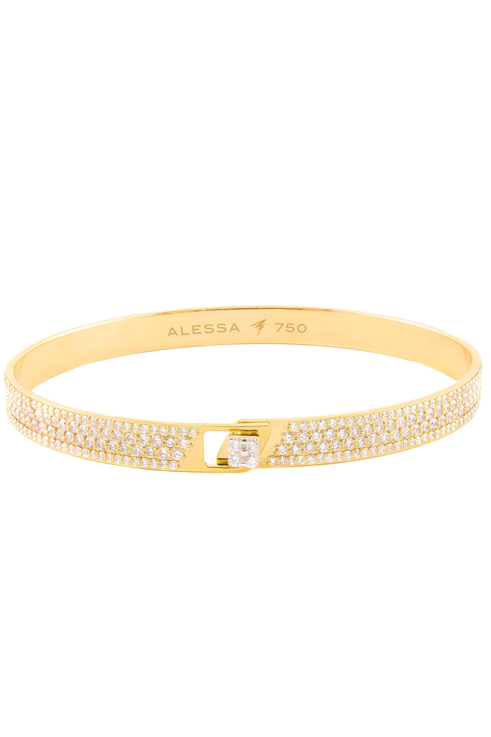 ALESSA JEWELRY-Spectrum Full Pave Bracelet-YELLOW GOLD