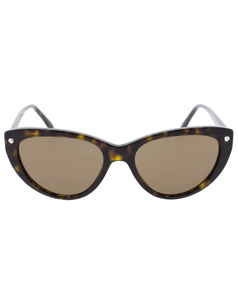 ALEXANDER MCQUEEN-Cat Eye Sunglasses-BROWN