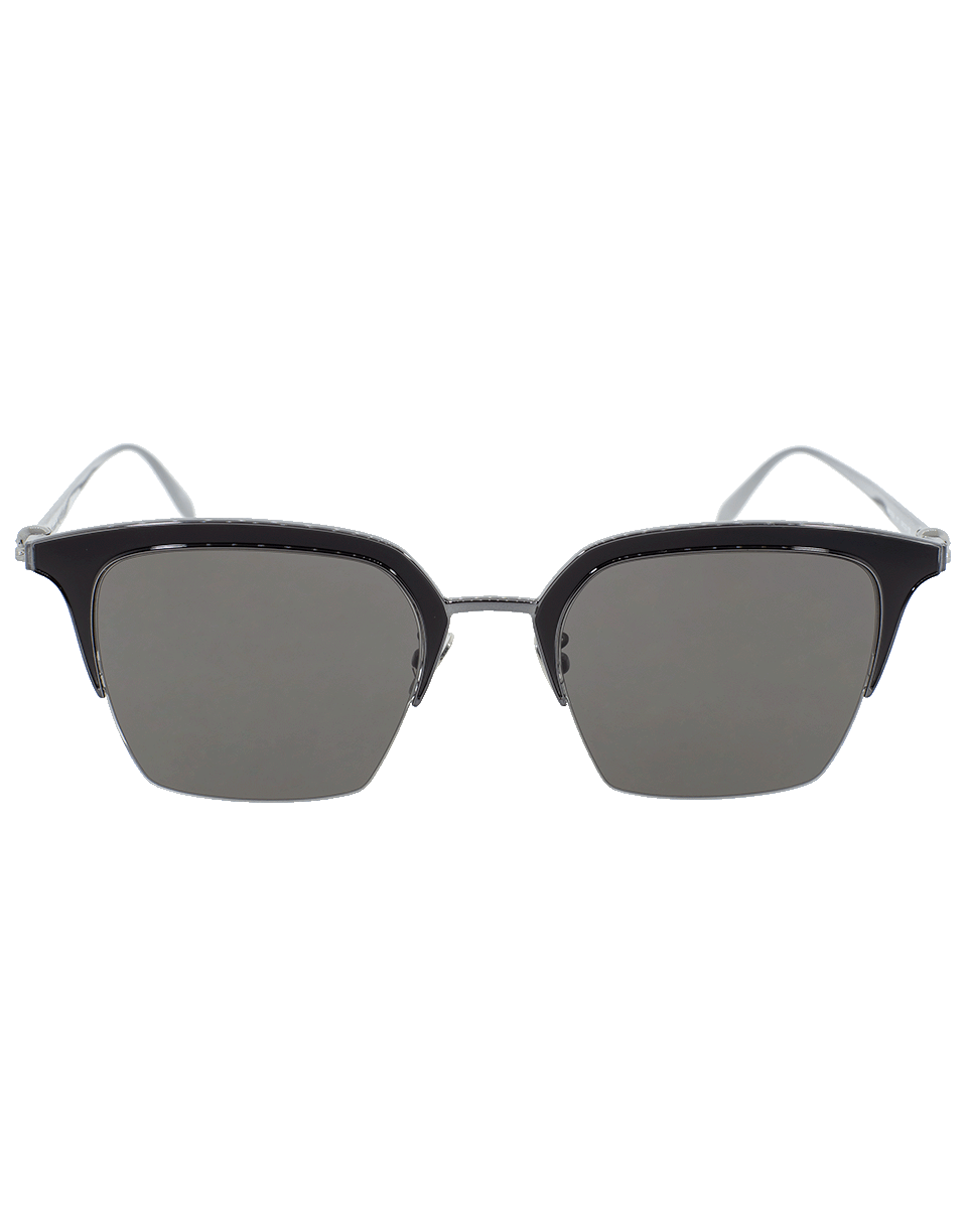 ALEXANDER MCQUEEN-Square Frame Sunglasses-GREY