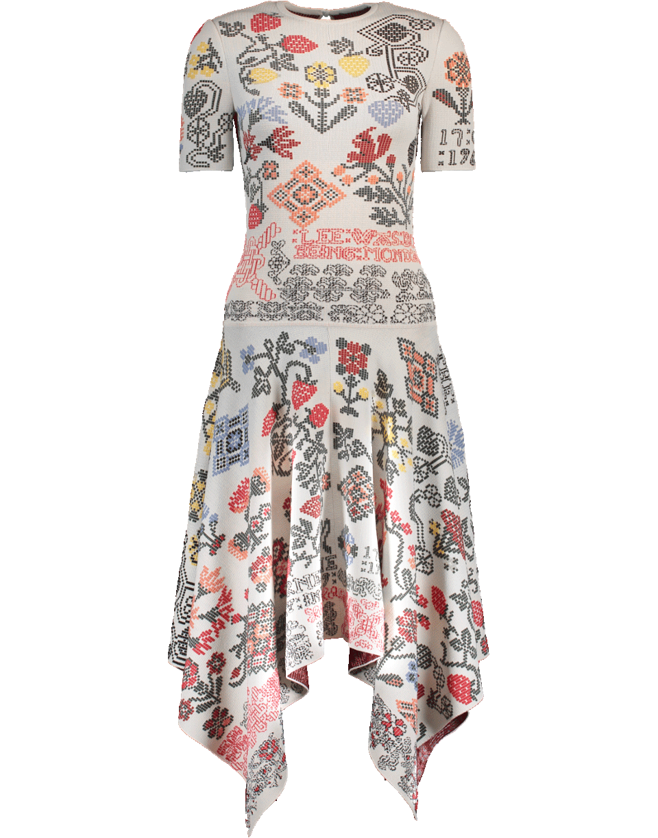 ALEXANDER MCQUEEN-Hankerchief Dress-