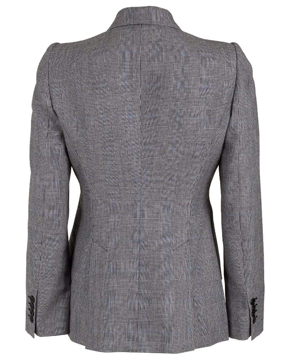 ALEXANDER MCQUEEN-Peak Shoulder One Button Blazer-