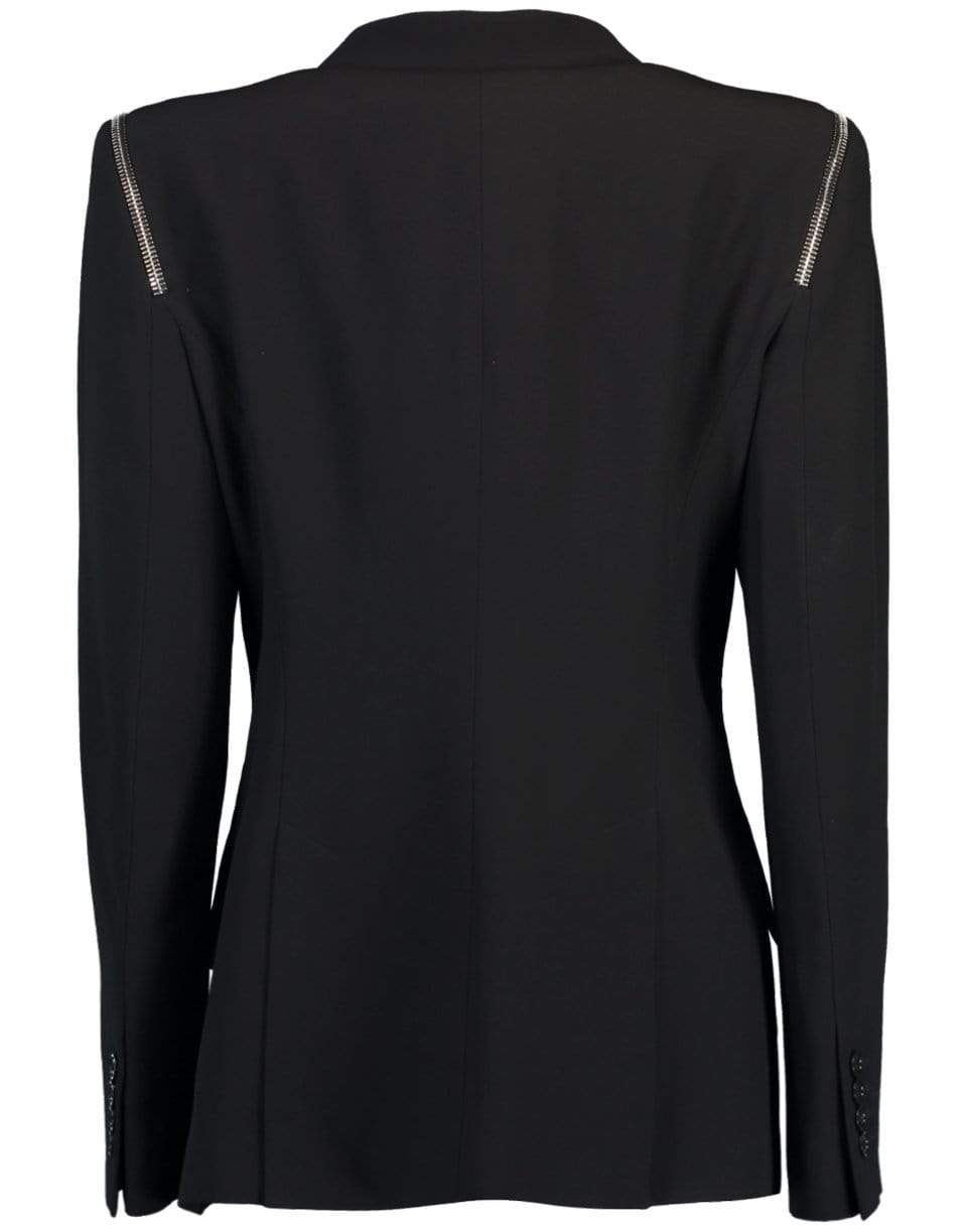 Zip Detail Shoulder Jacket CLOTHINGJACKETCASUAL ALEXANDER MCQUEEN   