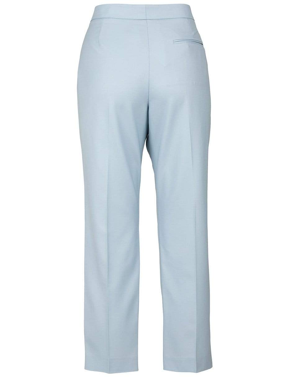 ALEXANDER MCQUEEN-Blue Low Waist Tailored Trousers-BLUE