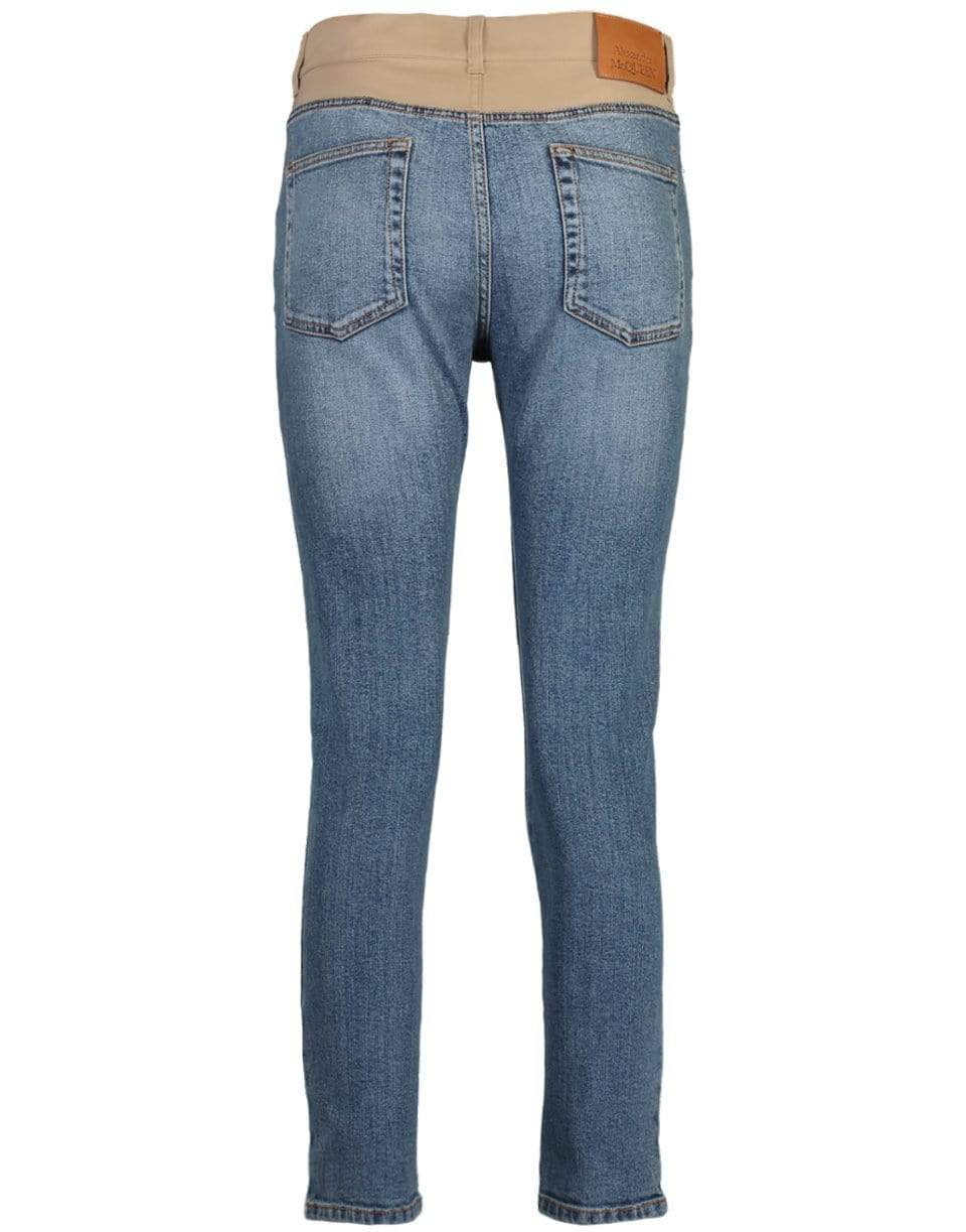 ALEXANDER MCQUEEN-Fitted Stretch Jeans-