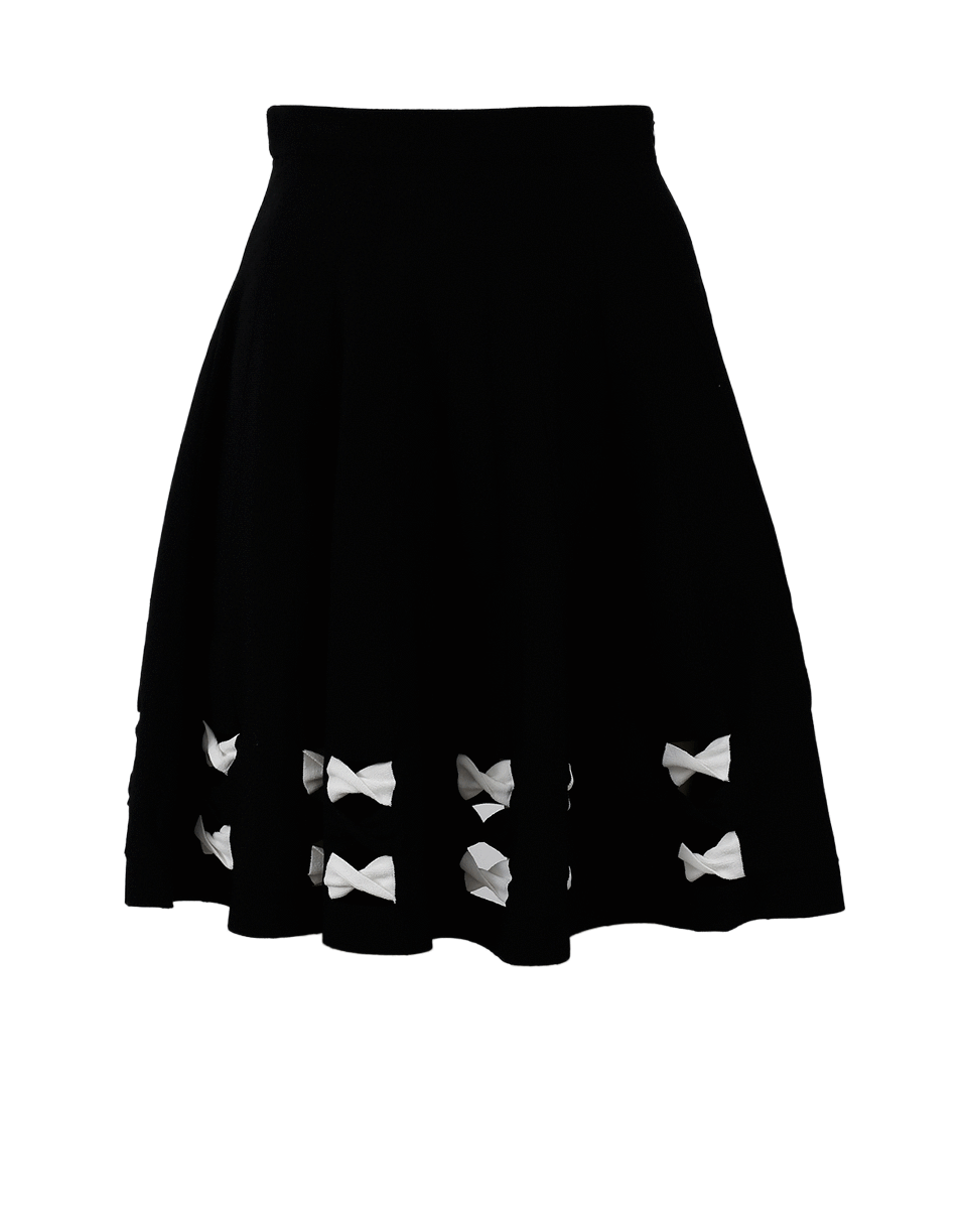 ALEXANDER MCQUEEN-Stitch Detail Skirt-